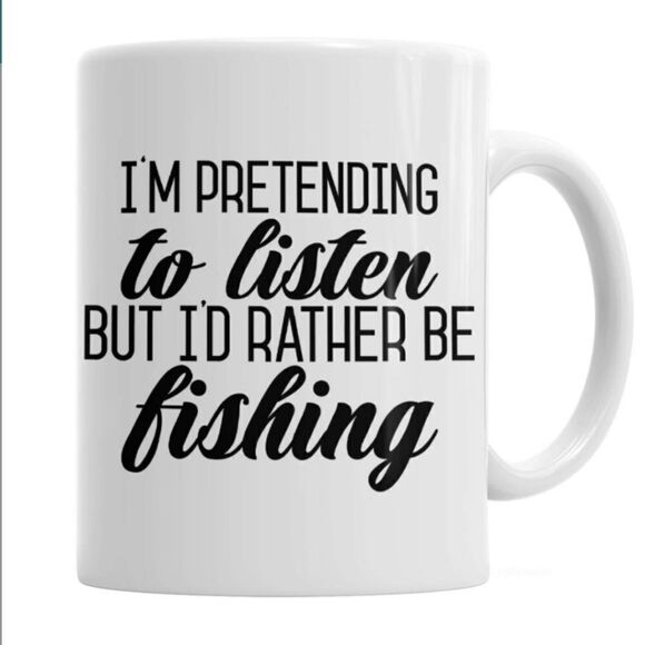 COPY - MugsBySandy Coffee Mug, 15 oz. I'm pretending to listen... - Picture 1 of 1